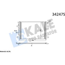 KALE RADYATÖR Klima Kondenseri Audi Audi A4 Seat Exeo - Exeo St Al - Al
