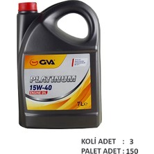 GVA Motor Yağı 15W40 7 Lt Platınum Mineral Apı Sl / Cf (3 Adet)