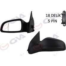 GVA Diş Dikiz Aynası Sol Astra H 2004 Elektrikli Isıtmalı Asferik 5 Fiş VM-968EHAL