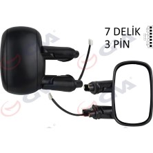 GVA Diş Dikiz Aynası Sag Elektrikli Astarlı Fiat Doblo 2000-2010 Konveks 3 Fiş VM-666EHPR