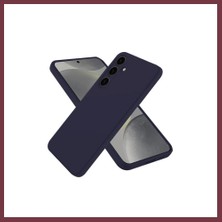 Storeşahin Samsung Galaxy A56 Uyumlu Kılıf Nano Içi Kadife Silikon - Lacivert SHN0720