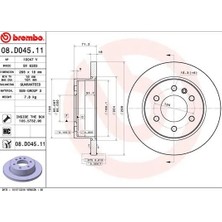 Brembo Fren Diski Arka Mercedes Sprınter B907 B910 2018 Kod: - B25 (2 Adet)