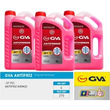 GVA Antifriz 3 Lt -37 C Kırmızı Long Life Koli 6 Ad Organık (6 Adet)