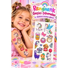 BP Tattoo Ponçik Hayvanlar Renkli Çocuk Dövmesi