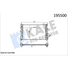 KALE RADYATÖR Radyatör Linea 1.3 Jtd Ac Klimasız Mek 621X395X26 1 Sıra Alb Sistem