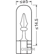 Osram Ampul 24V 1.2W B8.5d Küçük Dipsiz Gösterge Duysuz (10 Adet)