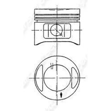 YENMAK Motor Piston Segman 0.40 Grande Punto 1.2 (4 Adet)