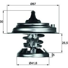 Mahle Termostat 85 C Mercedes OM601 OM602 OM603 OM605 OM611 OM612 W124 W201 W210 W460 W461 W463 B901>B904