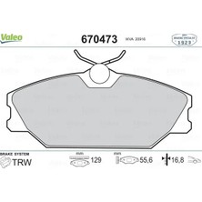 Valeo Ön Fren Balatası Renault Megane 1999 Laguna 1995 Scenic 1999 Logan 2006 Safrane 1996-2000