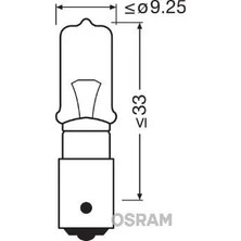 Osram Ampul 12V H21W Halojen Park (10 Adet)