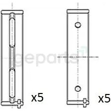 KING PISTONS Yatak Ana Doblo 1.9d (0.25)