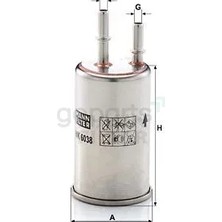 Mann Filtre Yakıt Filtresi Volvo S60/S80/V40/V60/V70/VC60 2006