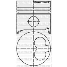 YENMAK Piston Segman Q78.0MM Std - Renault - Volvo - R 2011 R 5-R 9 R 2011 R 5-R 9 (4 Adet)