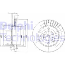 Delphi Fren Diski Ön Ford Fiesta - Escort 1991 Diş Çap: 240MM