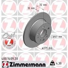 Zimmermann Fren Diski Arka Mercedes W115 C123 S123 W116 W126 W123 (2 Adet)