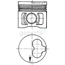 YENMAK Piston Segmanlı T4 / Caddy 1991 1.9d-2.4d 1y - Aab - Aja 050