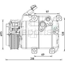 Mando Klima Kompresoru H350 D4CB 2015 Oem Hanon