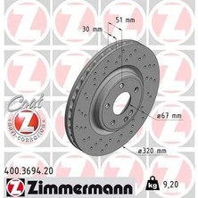 Zimmermann Fren Diski On Mercedes W176 W246 C117 X117 X156 (2 Adet)