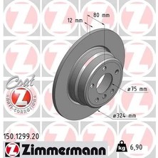 Zimmermann Fren Diski Arka Bmw X5 E53 (2 Adet)