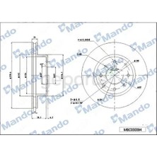 Mando Fren Diski Civic 1992-1995 Civic 1996-2000 1.4 / Ön Havalı 1.4-1.5 240-4 (Adet) (2 Adet)