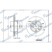 Mando Fren Diski Accent 2003-2006 Admire / Ön Havalı 241-4 (Adet) (2 Adet)