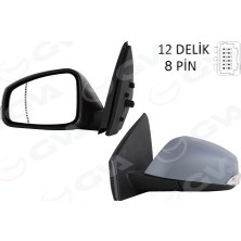 GVA Diş Dikiz Aynası Elektrikli Isıtmalı Sinyalli Katlanır Astarlı Konveks Sağ Renault Megane 3 2009 Fluence 2009