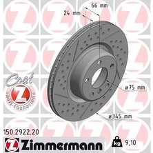 Zimmermann Fren Diski Arka Bmw F20 F21 F22 F23 F30 F31 F32 F36 M Performance (2 Adet)