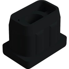 CATEKSSS 20X30 mm Plastik Rotil Gövdesi Siyah - 42’li Paket