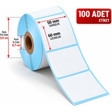 Ventus 50MMX60MM Termal Etiket (1 Rulo * 100 Etiket)