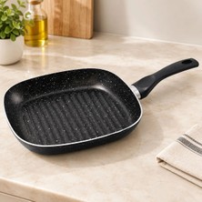 Elvasta Dmtk- Eldm- Elva- Granit Kaplamalı Tek Saplı Grill Tava El Tk