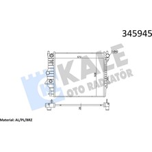 KALE RADYATÖR Motor Su Radyatoru Jaguar S - Type 2 X200 Xf 1 X250 Xj X350 X358