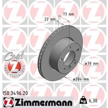 Zimmermann Fren Diski On Bmw E81 E87 F20 F21 F22 F23 F87 (2 Adet)