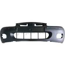 Meydan Ön Tampon Siyah (Yuvarlak Sis / Bant Delikli) (Tyg) ; Rover 200/214/216- 1995-2000