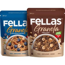 Ikili Granola Paketi: Yaban Mersinli & Fındık Kakaolu (200G+200G)