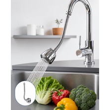 Lavabo Uzatma Başlığı Esnek Spiral Hortumlu