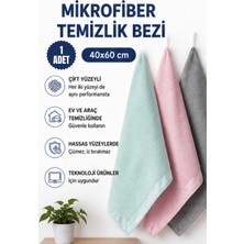 Van Vleck Mikrofiber Temizlik Bezi 40X60 cm Tekli – Çok Amaçlı Mutfak, Cam, Ayna ve Genel Temizlik Bezi