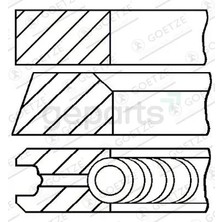 FEDERAL Segman 190,200,250,300.D 1983-1995 Std 87.0 mm