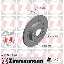 Zimmermann Arka Fren Aynası Vectra C 2002 Sıgnum 2003 Saab 9.3 2002 Croma 2005 278X12X5DL Dolu (2 Adet)