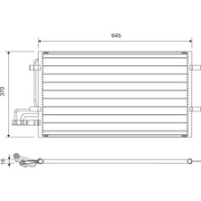 Valeo Klima Radyatoru Kondenseri Focus Cmax 2003-2007 1.6-1.8-2.0-1.6tdcı-1.8tdcı-2.0tdcı 628X371X16
