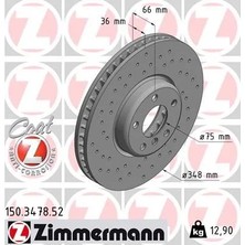 Zimmermann Fren Diski On Sol Bmw F07 F10 F11 F06 F12 F13 F01 F02 Delikli