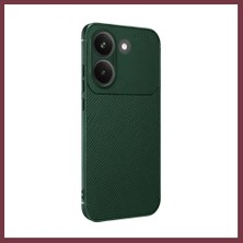 Storeşahin Poco X8 Pro Uyumlu Auto Focus Karbon Kapak - Koyu Yeşil SHN0720