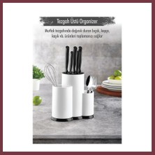 Storeşahin Tezgah Üstü Beyaz Kaşıklık & Bıçaklık & Kepçelik & Organizer SHN0720