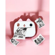 Çocuk Fotoğraf Makinesi Hd Anlık Baskılı Rulo Kağıt Model