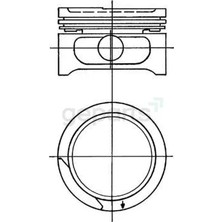 FEDERAL Piston+Segman Vectra A Ascona Kadett 1992-1995 79 mm (4 Adet)