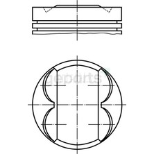 FEDERAL Piston+Segman Palio / Marea / Bravo / Brava 1997 86.40 mm :0.40 (16V) (4 Adet)