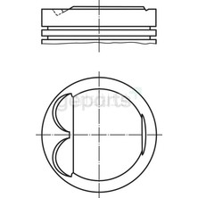 FEDERAL Piston+Segman E34-E36 1992-1994 80.50 mm Vonoslu