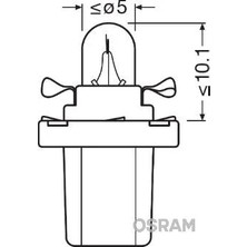 Osram Ampul 12V 2W Pls Soketlı Gosterge - L.yeşil - (10 Adet)