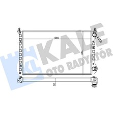 KALE RADYATÖR Radyatör Fiat Doblo Radyatör Al / Mknk 645X414X32