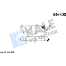 KALE RADYATÖR Turbo Radyatörü Ford Transıt 2001 2.0 Tdci Önden Çeker