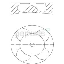 FEDERAL Piston+Segman Vectra B Astra G Omega B 1996-2000 83.975 mm